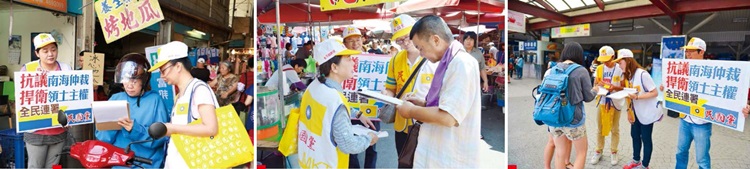 全台串聯連署中,民眾騎車經過主動詢問後支持連署,並非常認同民國黨此活動做得正確。