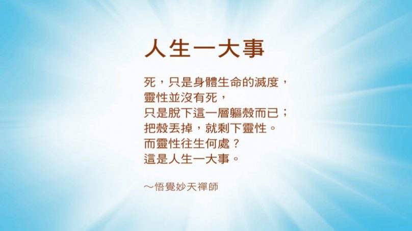 開悟人生的價值