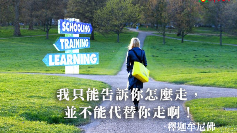 我只能告訴你怎麼走,並不能代替你走啊!